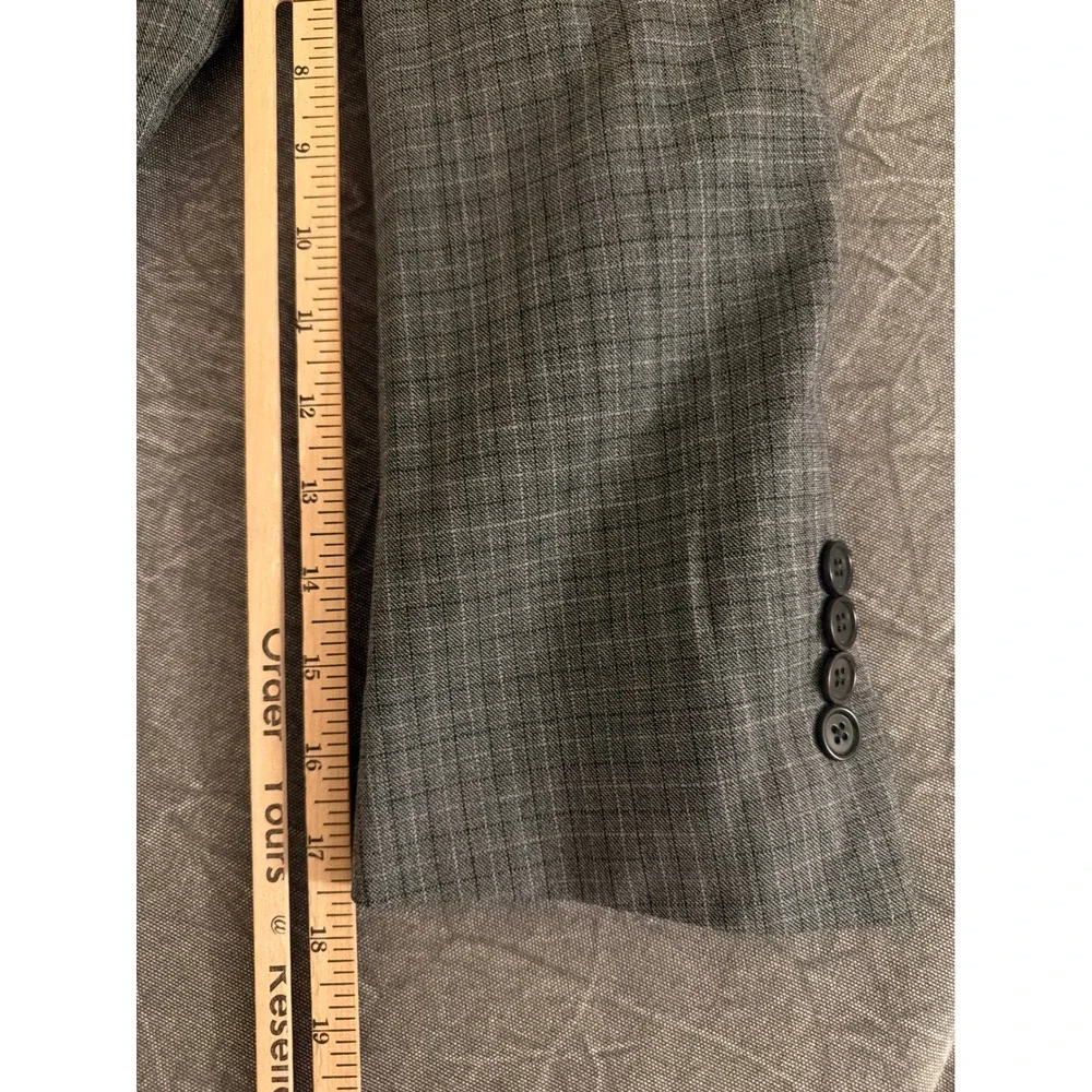 Brooks Brothers Sport Coat Mens 42R Explorer Regent Fit Grey Glen Plaid Wool
